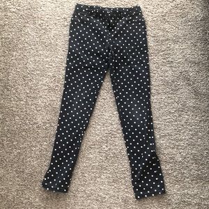 ⭐️5x$25 / Navy blue polka dots girls jeggings